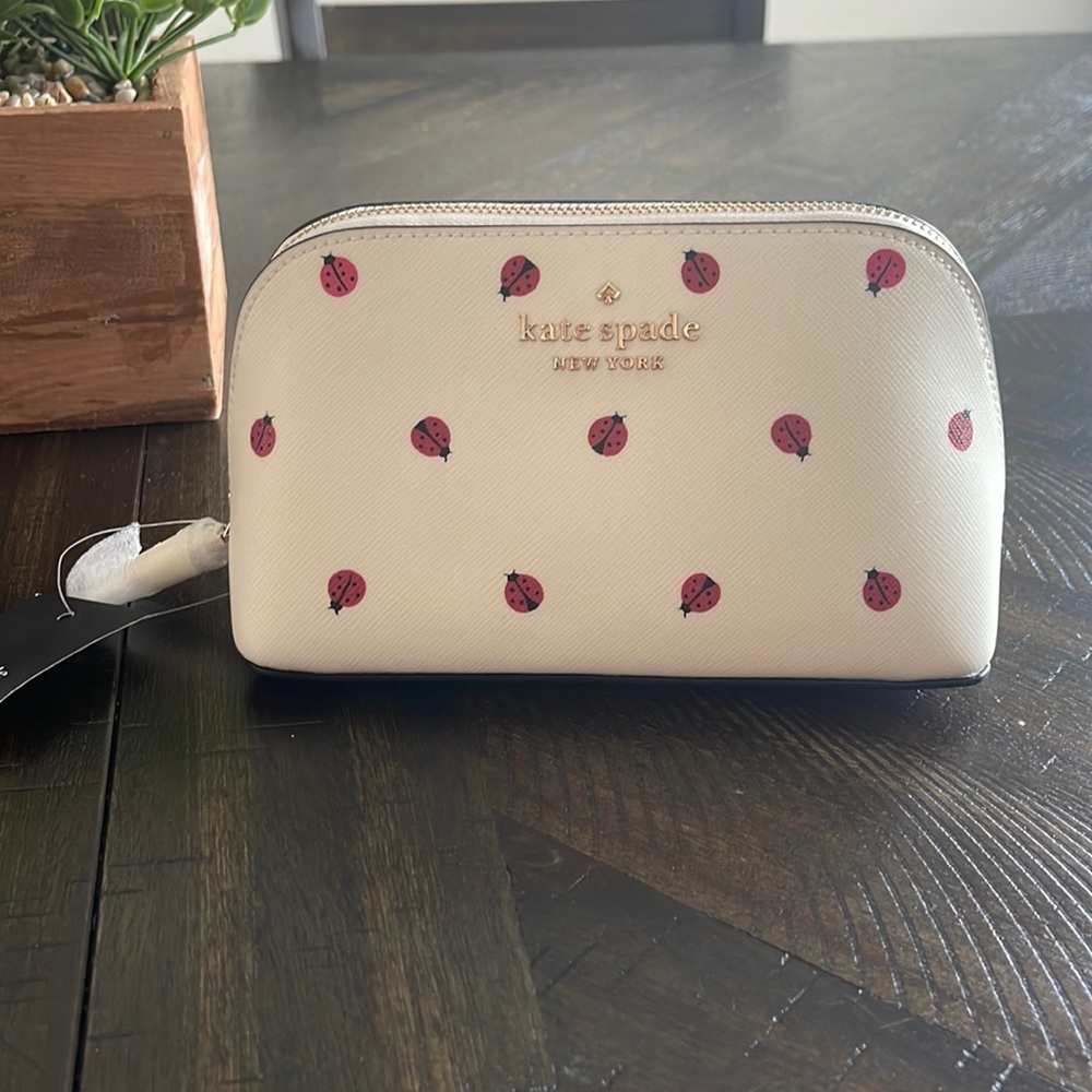 NWT Kate Spade, Staci Small ladybug Cosmetic bag